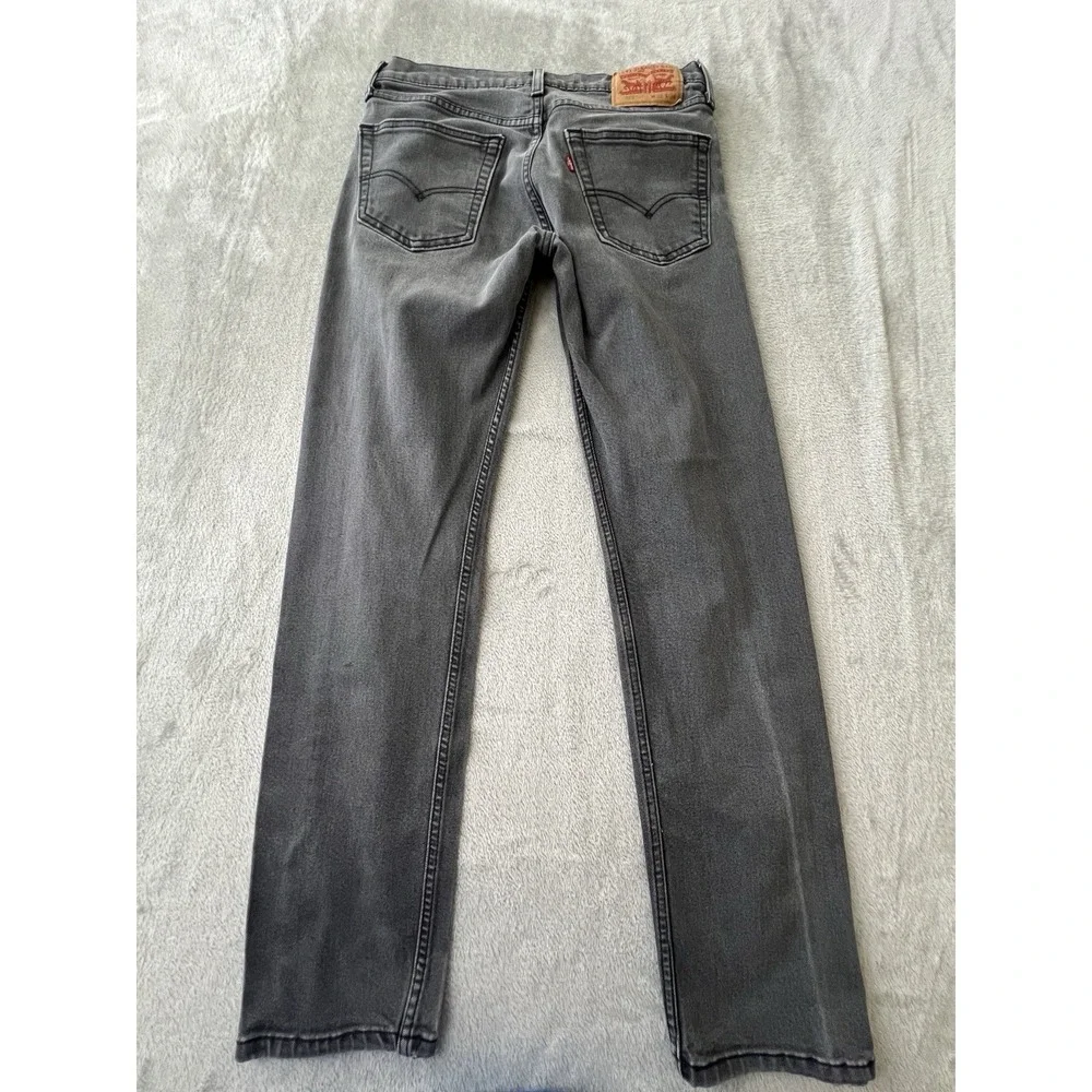 Levis 502 Mens Jeans 32x34 Gray Regular Taper Cotton Denim